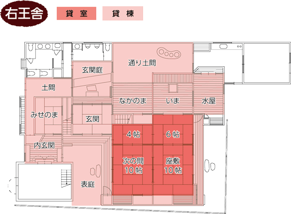 右王舎の間取り